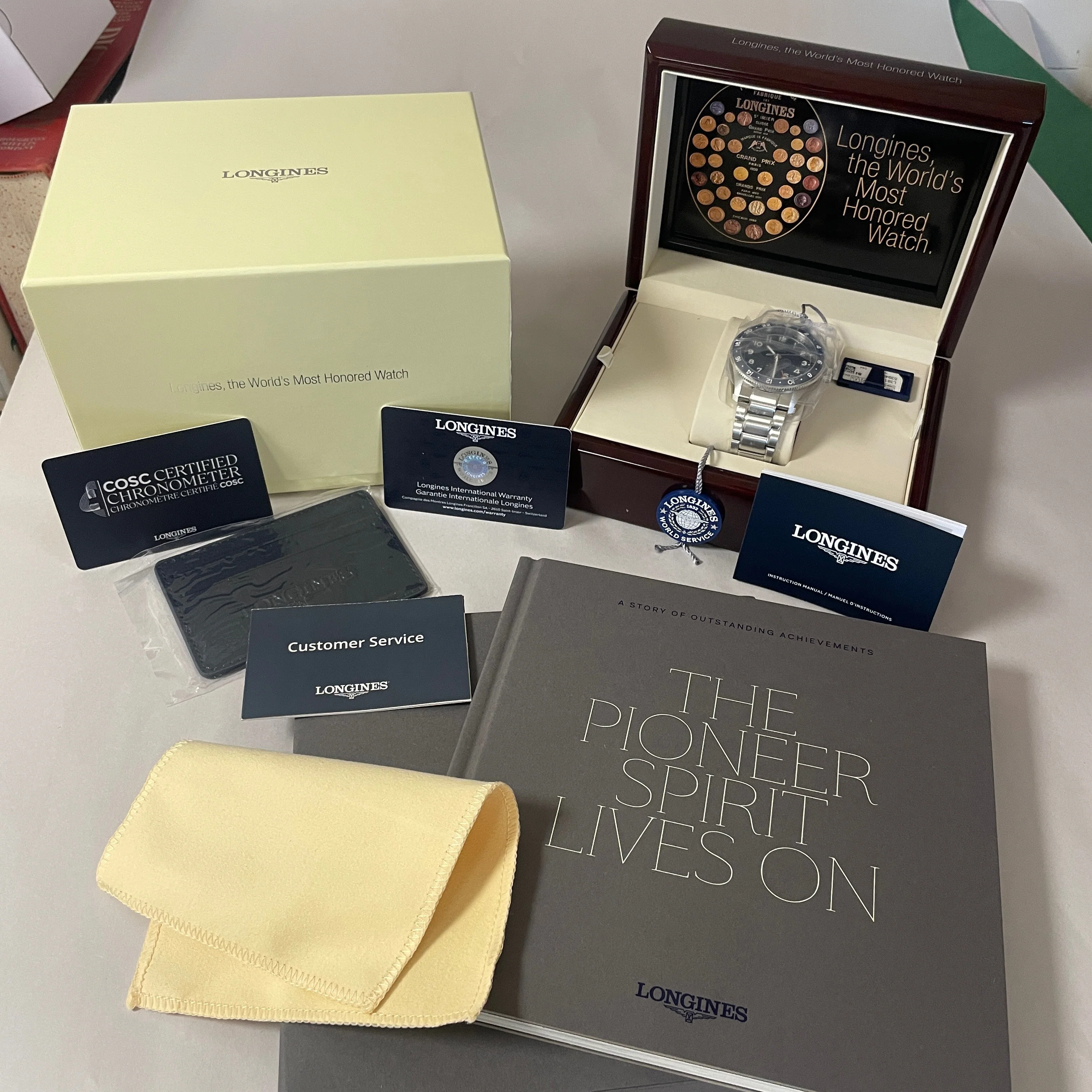 Spirit 42MM Zulu Time GMT Blue Steel Watch L38124936