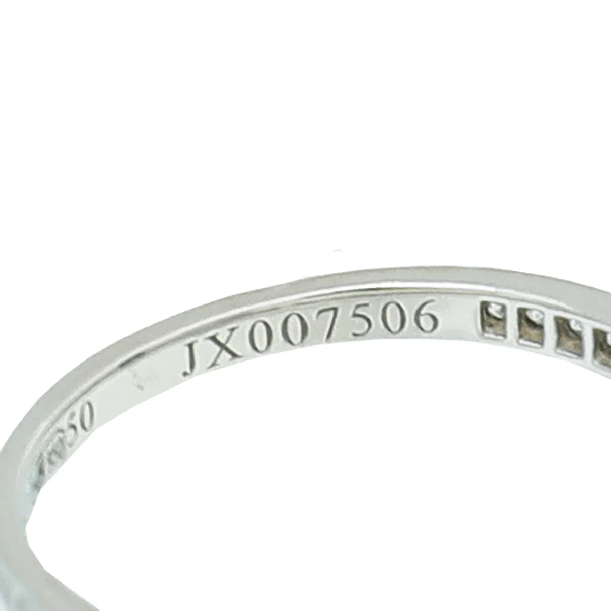 Van Cleef & Arpels Platinum Diamond Romance Solitaire EVVS2 Ring 50