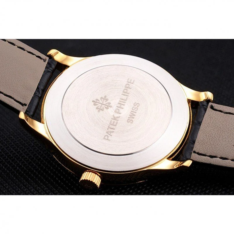 Calatrava White & Diamond Dial 39 mm, Yellow Gold Plated