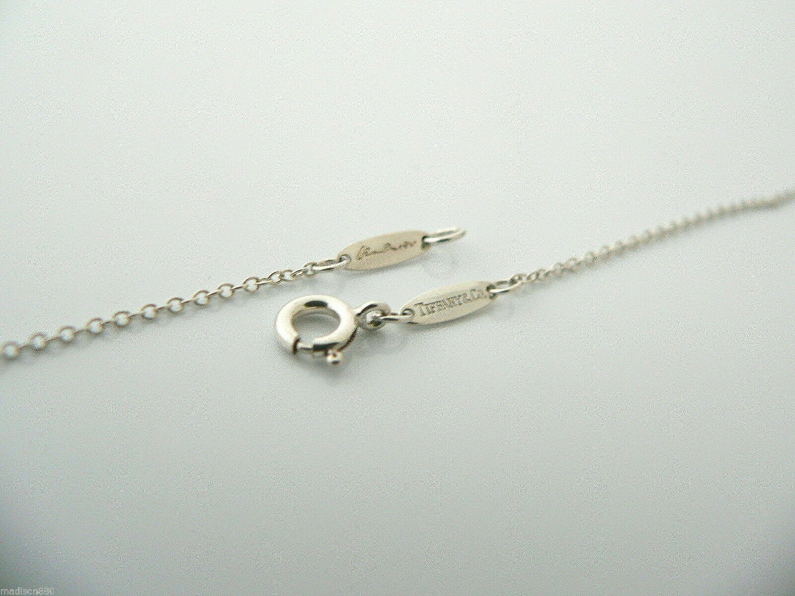 Tiffany & Co Silver Peretti Alphabet K Necklace Pendant Charm Chain Gift Love