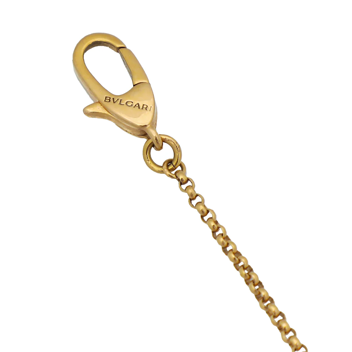 Bvlgari 18K Pink Gold Carnelian Cuore Heart Pendant Necklace