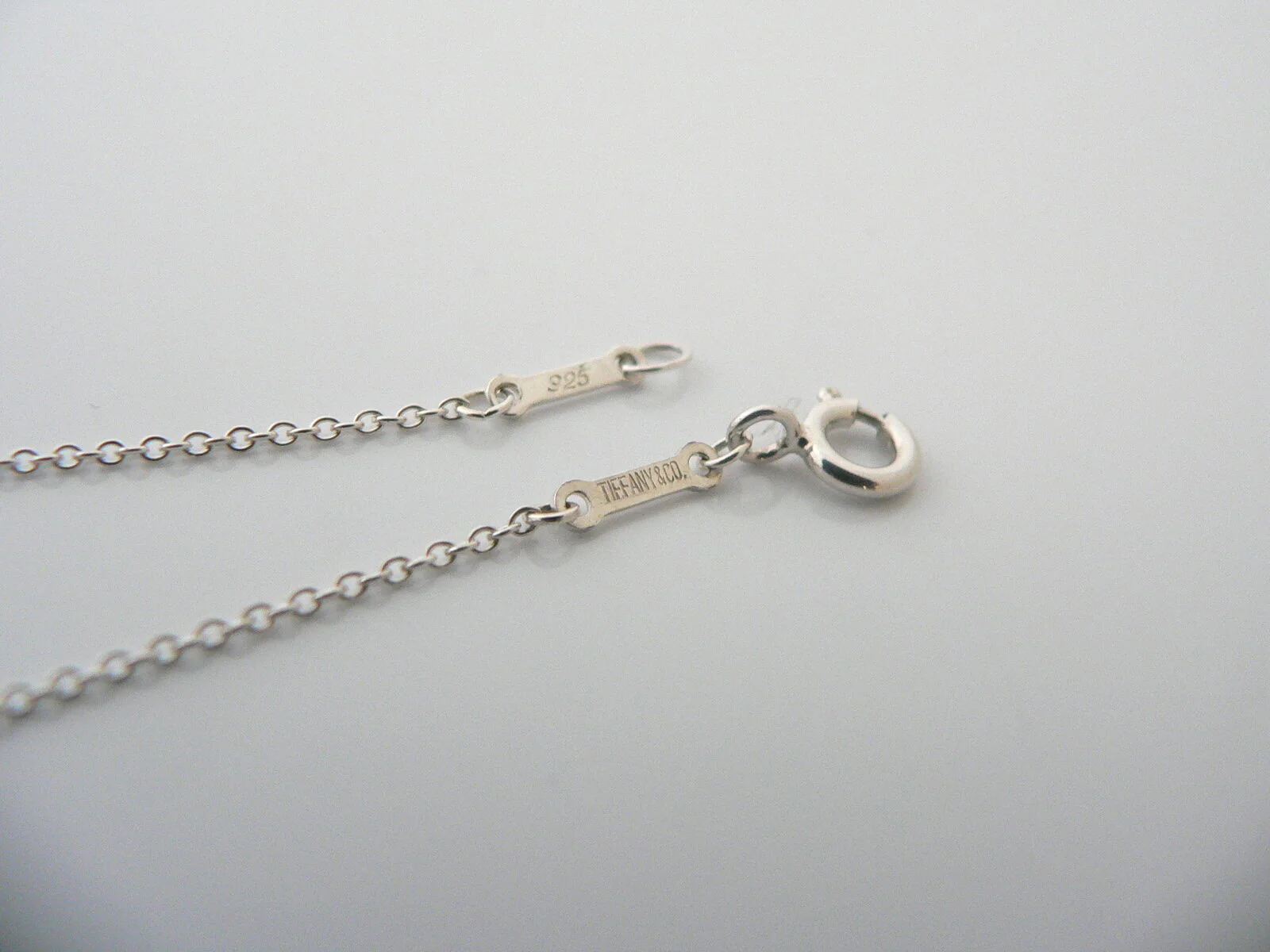 Tiffany & Co Peretti Silver Apple Stencil Cut Out Necklace Pendant Gift Teacher