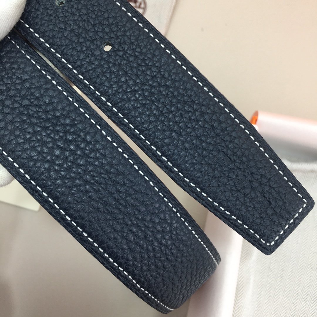 Hermes H Belt Buckle & Reversible Black For Women, Women Belt 380MM