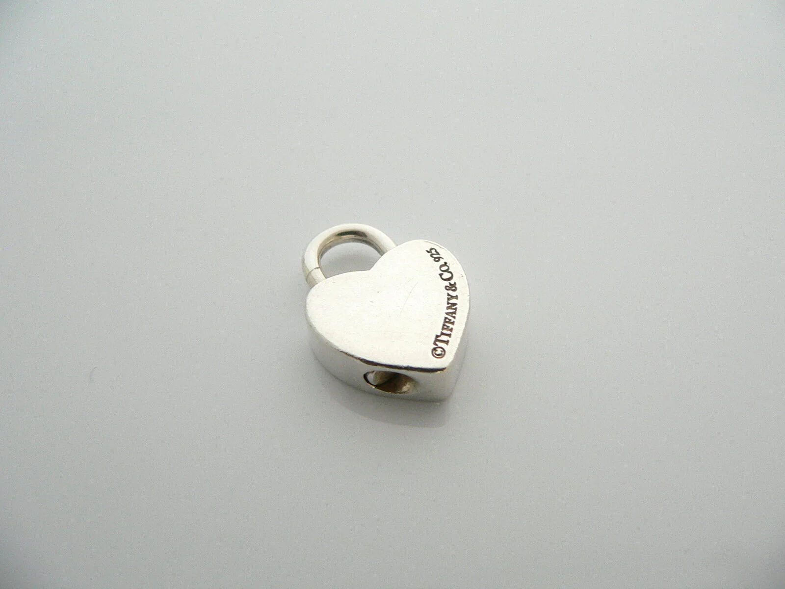 Tiffany & Co Silver Notes Heart Padlock Pendant Charm 4 Necklace Bracelet Gift