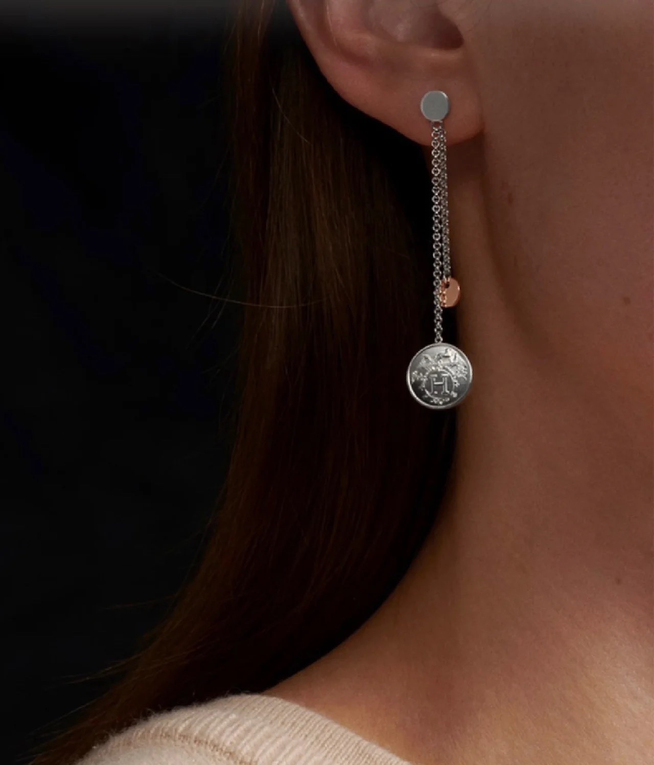 Hermes Ex-Libris earrings