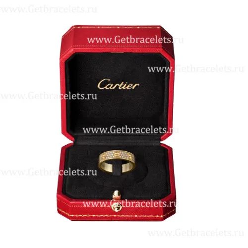 Replica Cartier Love Wedding Band With Diamond-Paved Yellow Gold B4083300