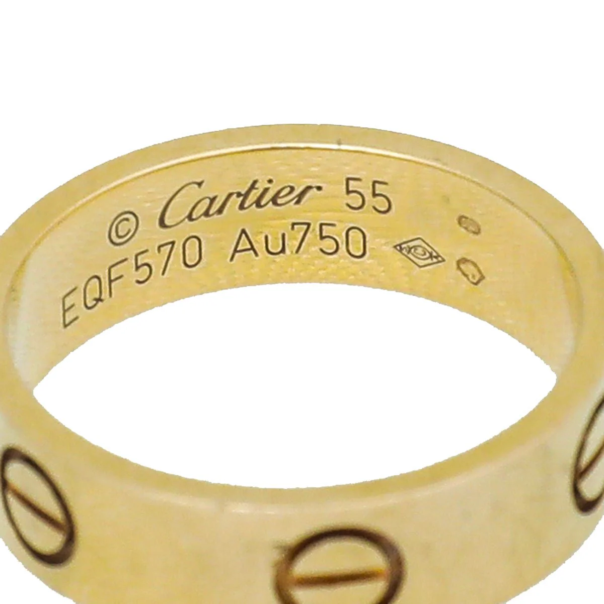 Cartier18K Yellow Gold Love Ring 55