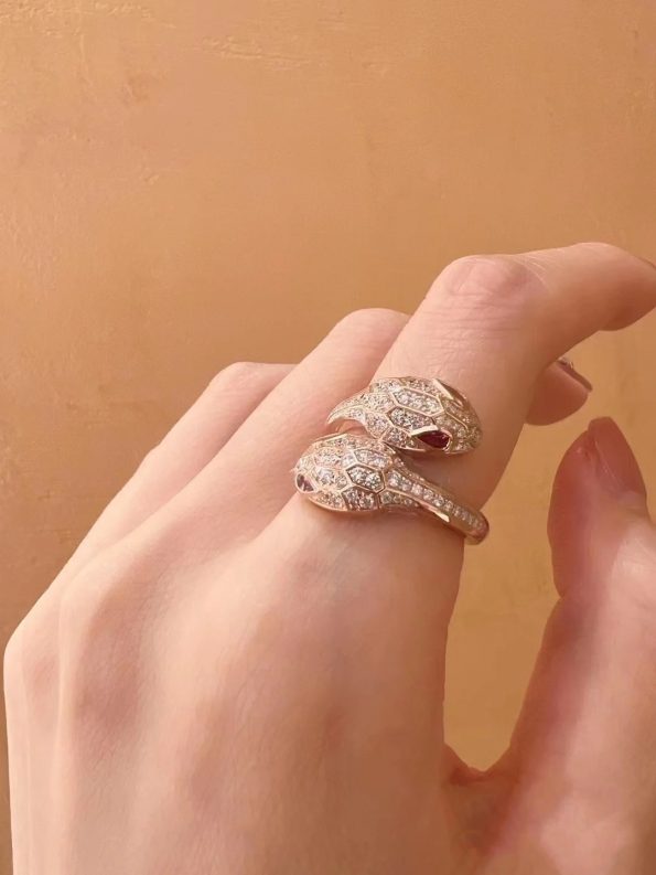 Bvlgari SERPENTI Ring Dupe, Red Eyes