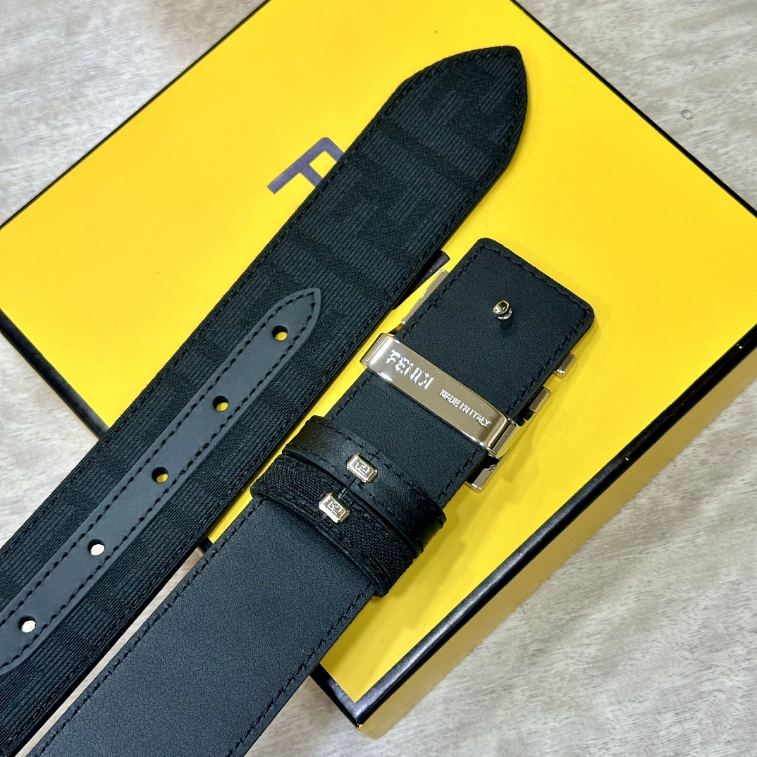 Fendi Leather Belts 1:1 Mirror Version