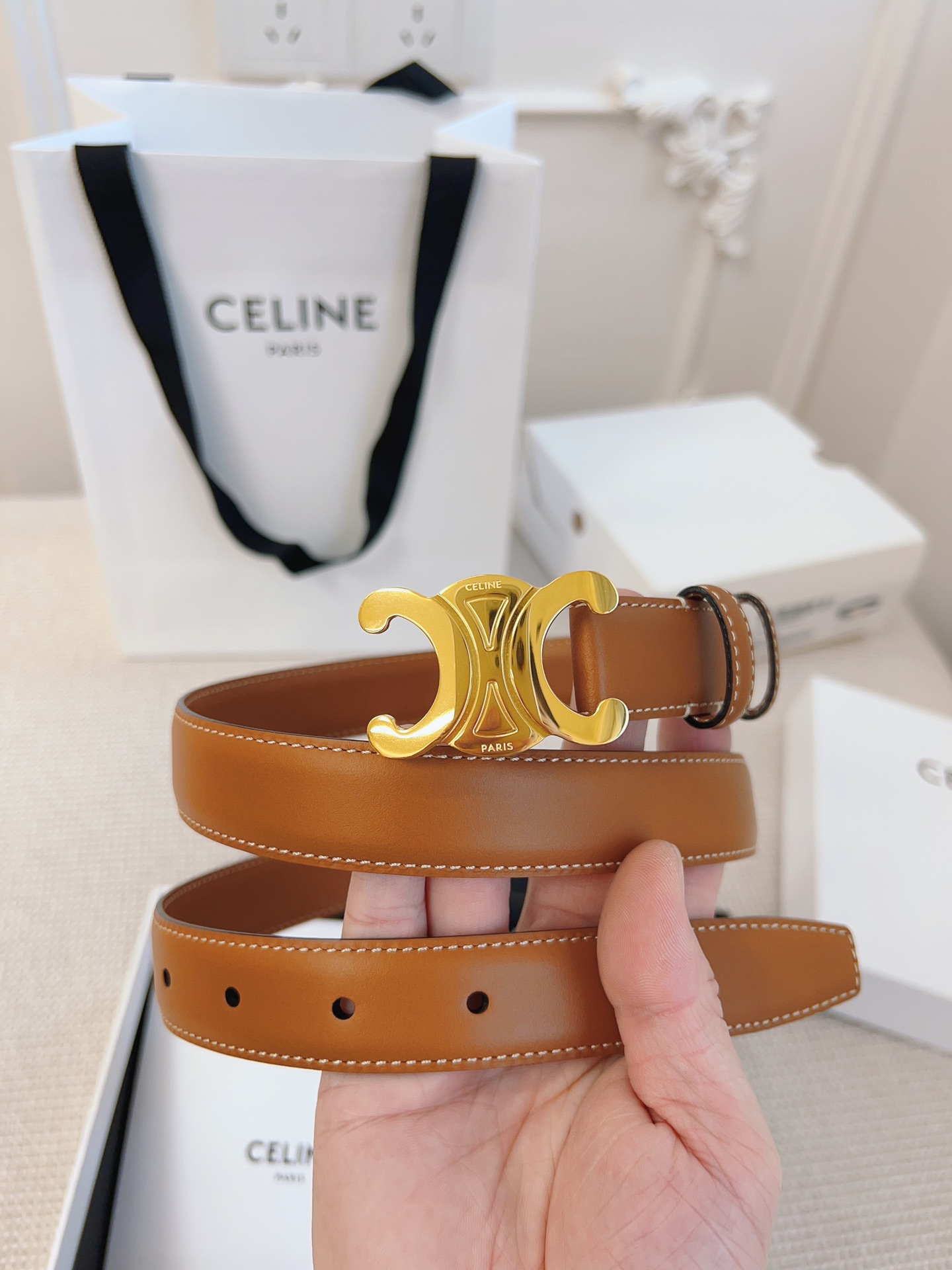 Celine Leather Belts 1:1 Mirror Version