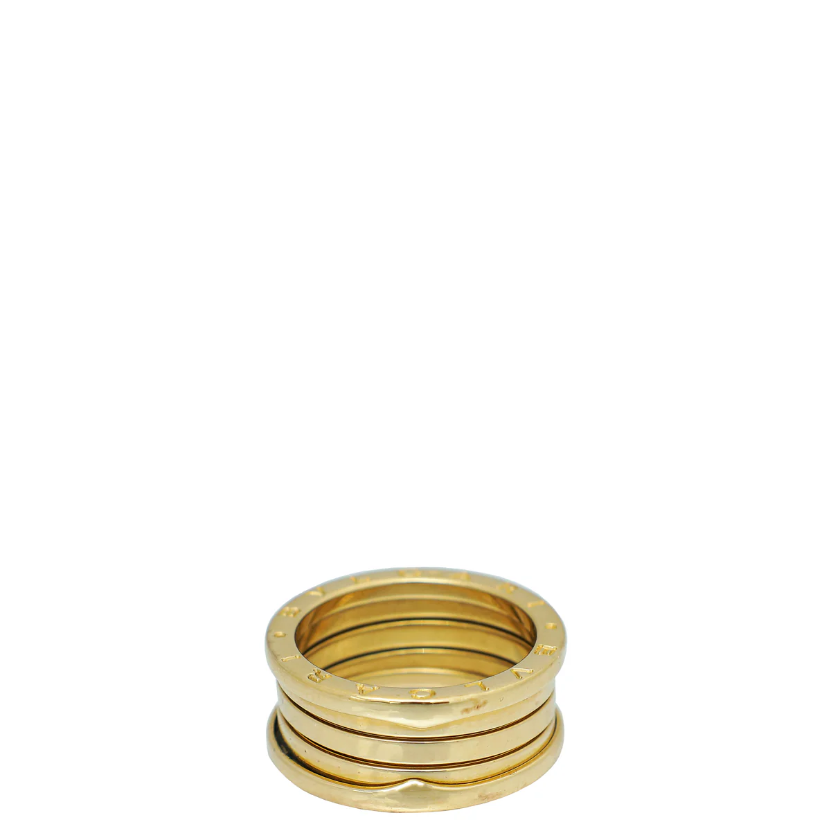 Bvlgari 18K Yellow Gold B.Zero 1 - 4 Band Ring 61