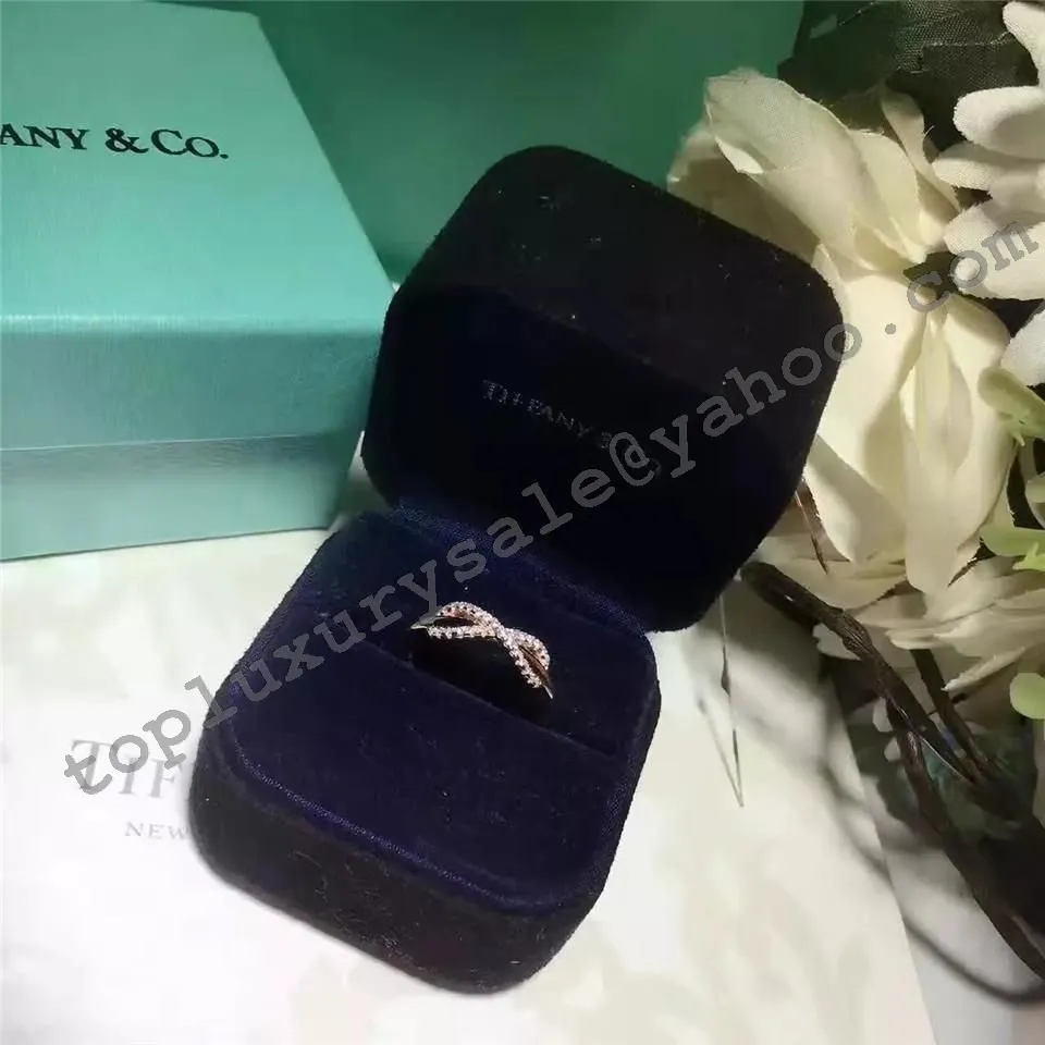 Tiffany Infinity Ring Rose Gold Modern Design Jewelry High Quality America GRP08689/GRP08690/GRP08688