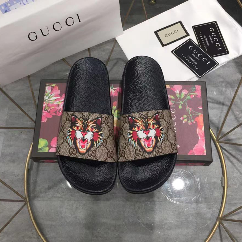 Gucci GG Blooms Supreme Floral Slide Sandal 408508 (Replica)