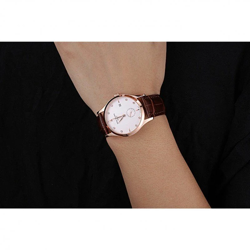 Calatrava White Dial White 39 mm, Rose Gold Plated