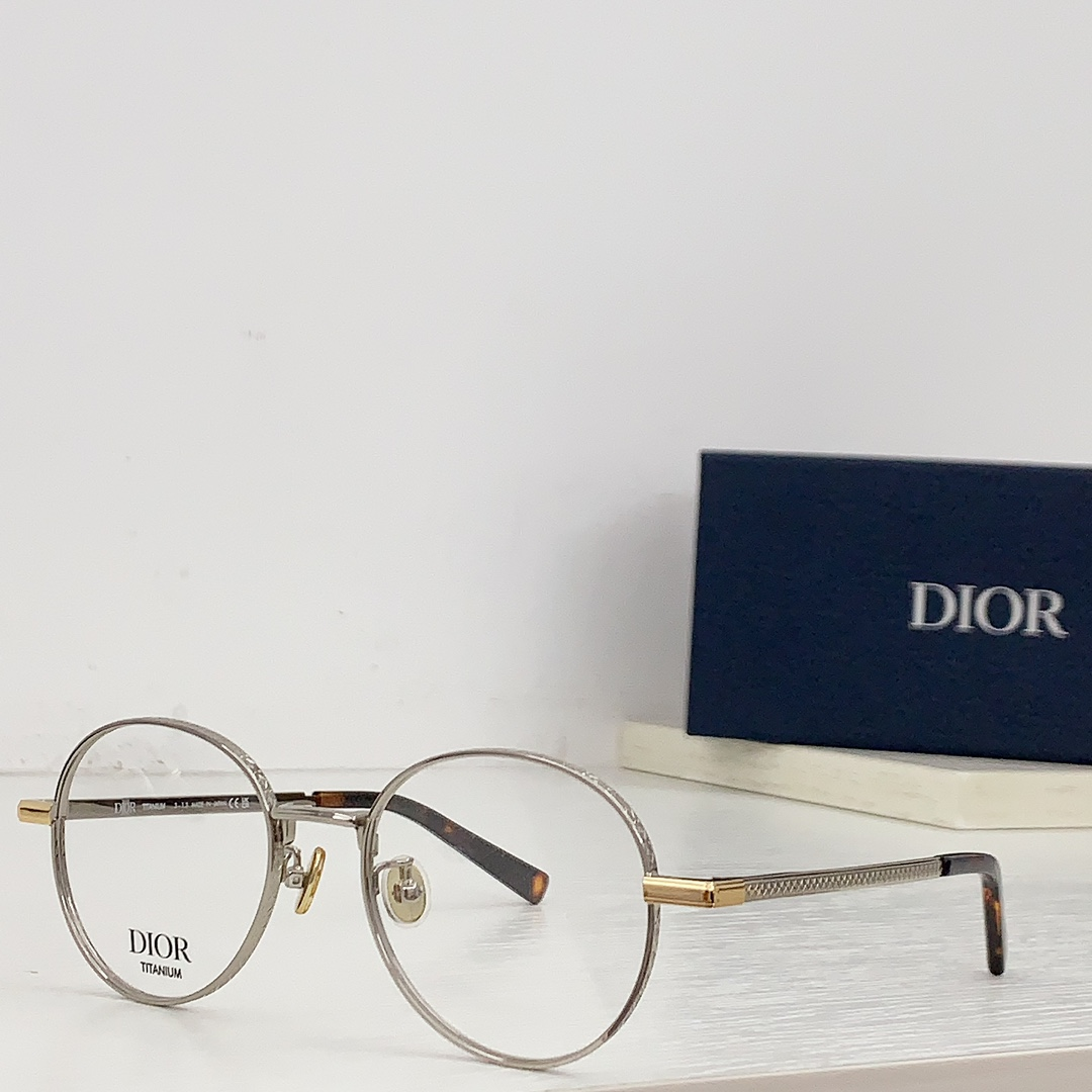 Dior Round Metal Sunglasses Top Quality (Replica）