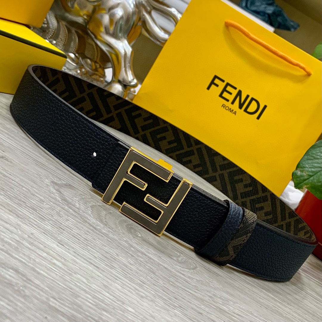 Fendi Leather Belts 1:1 Mirror Version