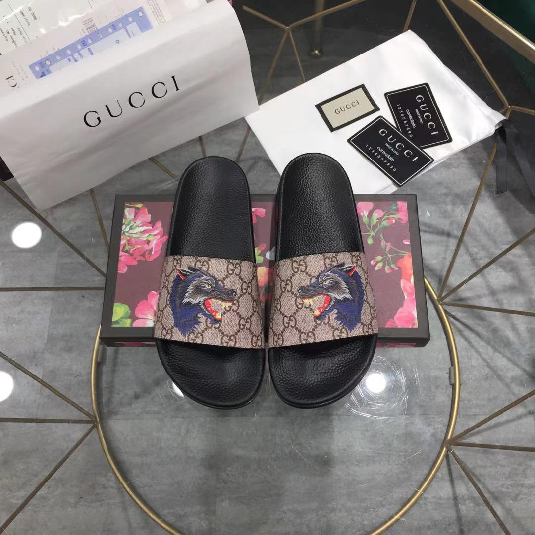 Gucci GG Blooms Supreme Floral Slide Sandal 408508 (Replica)