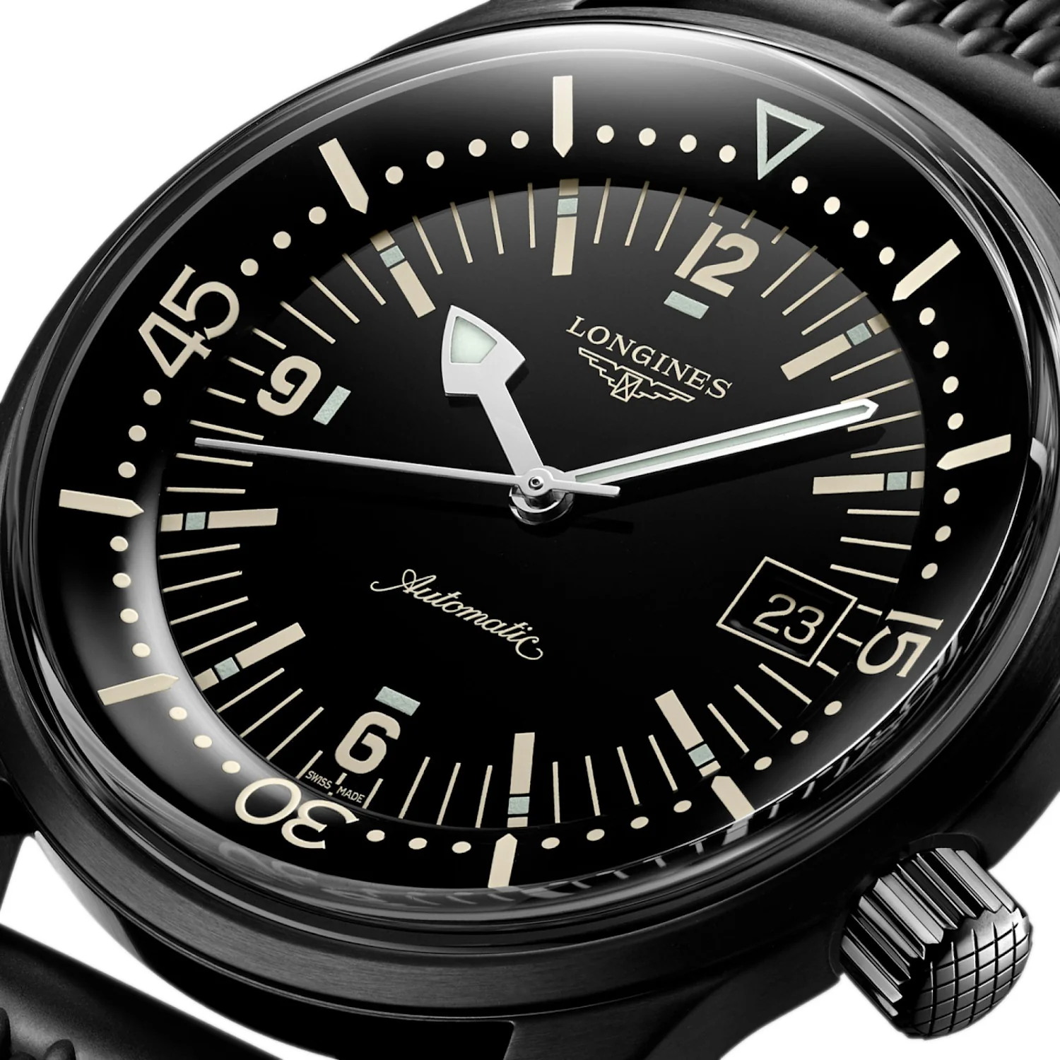 Legend Diver 42MM Automatic Black PVD Coated Case Watch L37742509