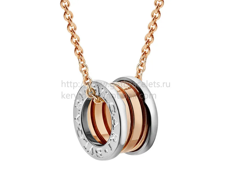 B.zero1 Pendant in Rose and White Gold