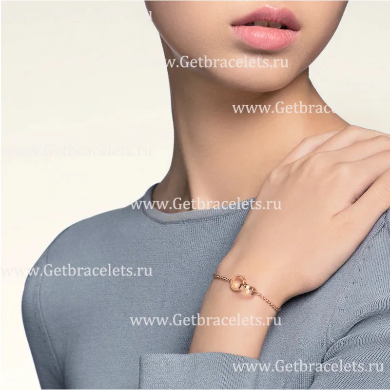 Replica Cariter Love Bracelet Pink Gold Double Ring B6027000