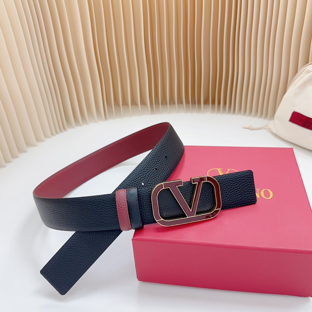 Valentino Leather Belts 1:1 Mirror Version
