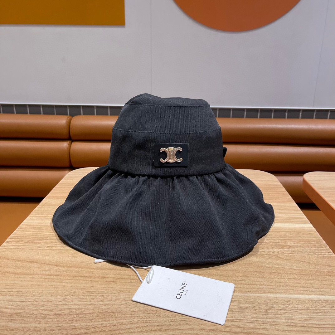 Celine Uv-protected Beach Hat With Large Brim Sunhat （Replica）