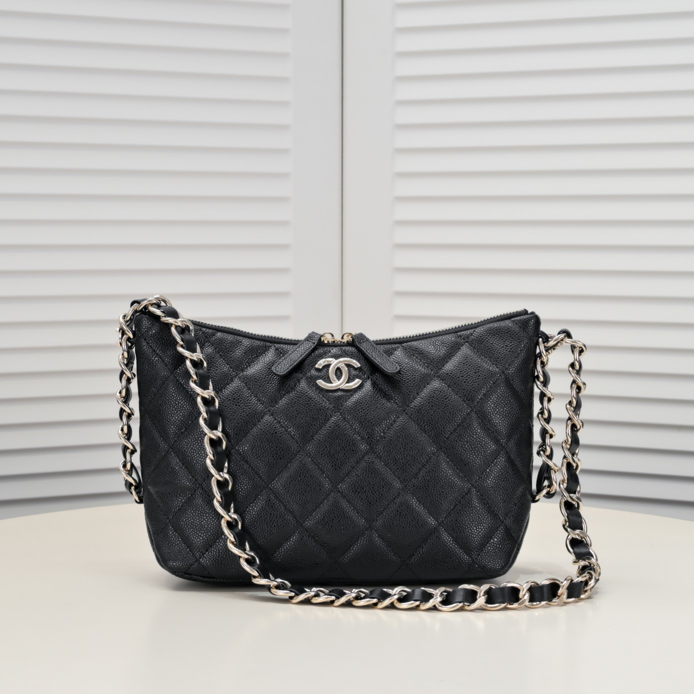 Chanel Hobo Underarm Bag Large Shoulder Bag Handbag