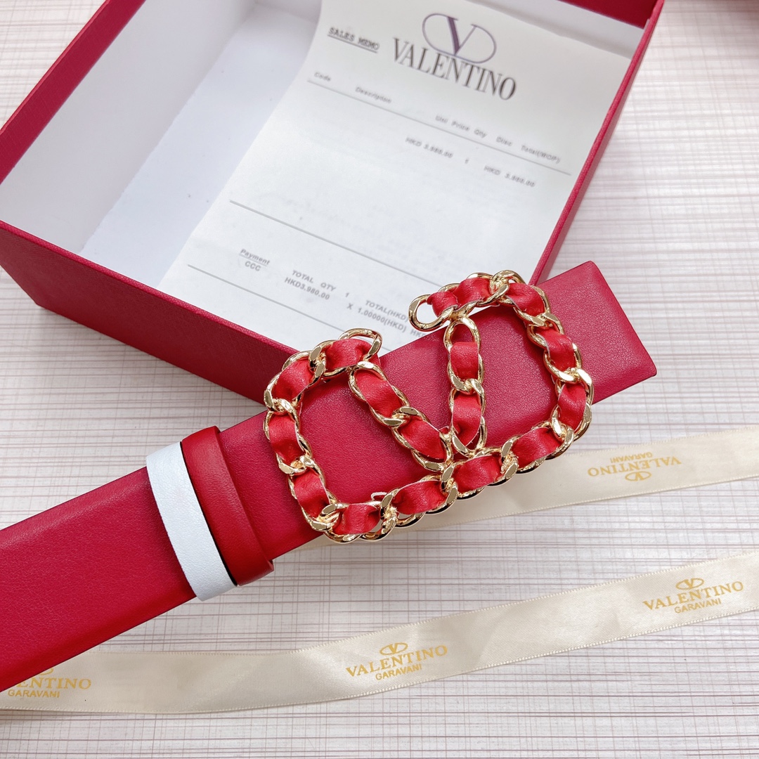 Valentino Leather Belts 1:1 Mirror Version