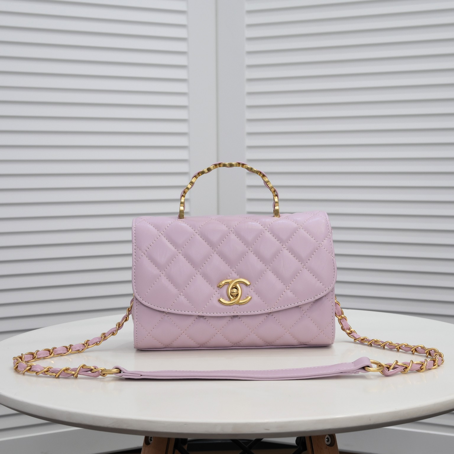 Chanel Handle Double C  Shoulder Bag Handbag