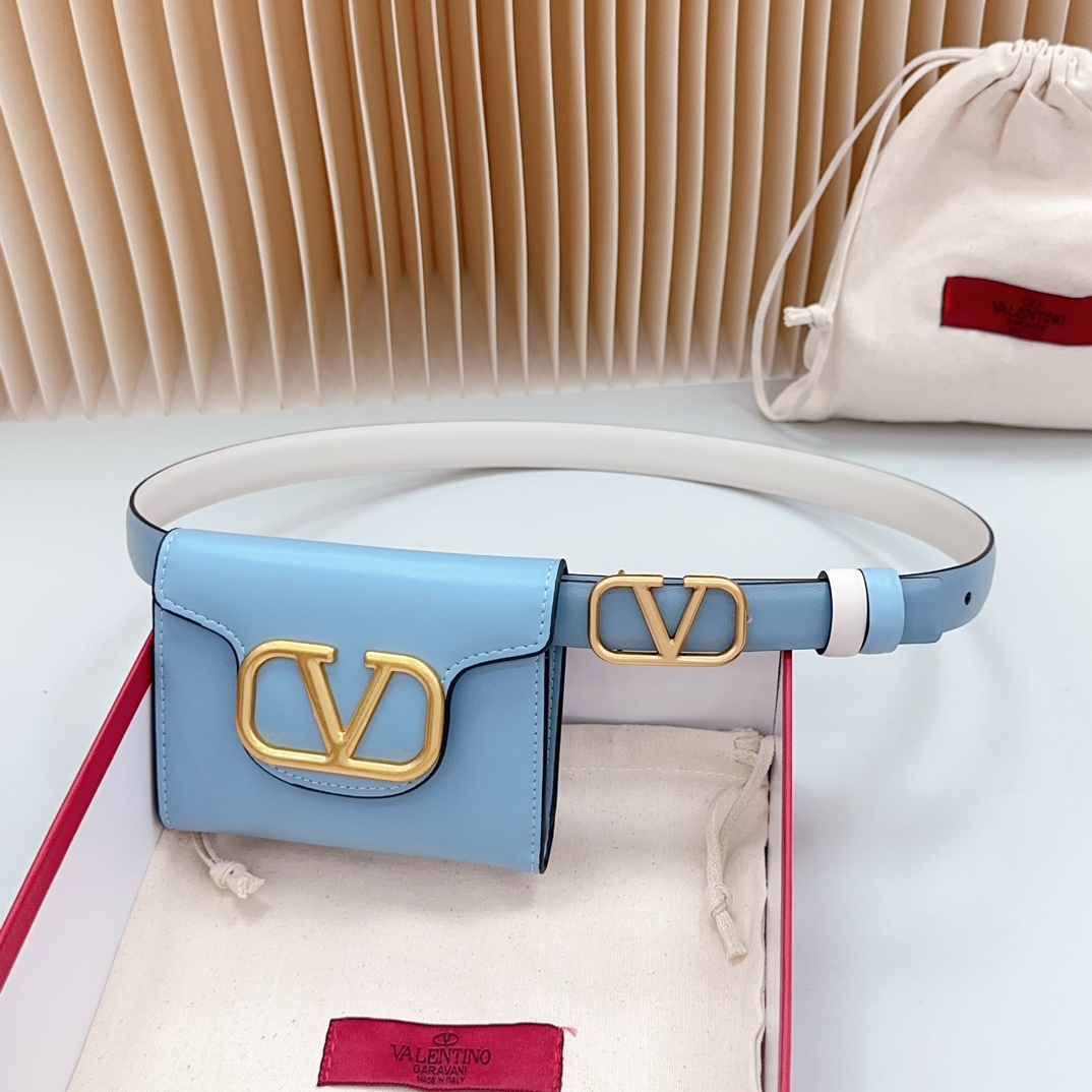 Valentino Leather Belts 1:1 Mirror Version