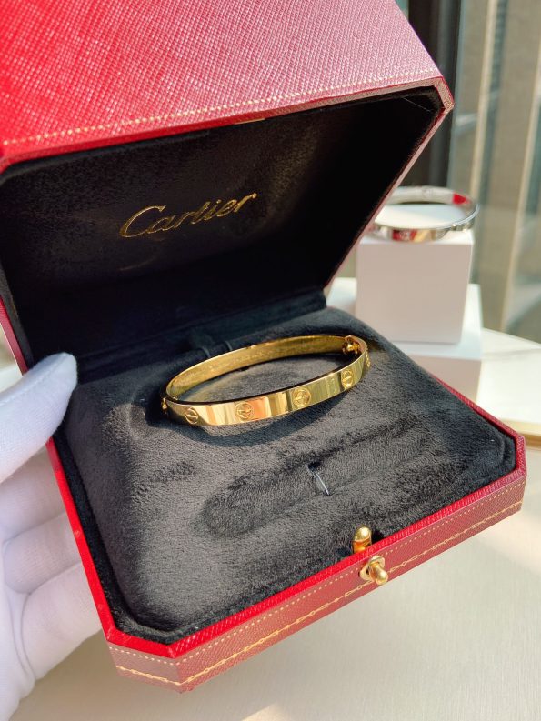 Cartier Love Bracelet Dupe, Gold & White Gold & Rose Gold, No Diamonds