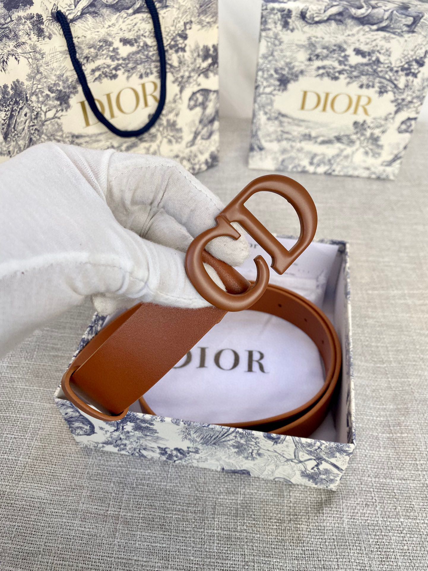 Dior Leather Belts 1:1 Mirror Version