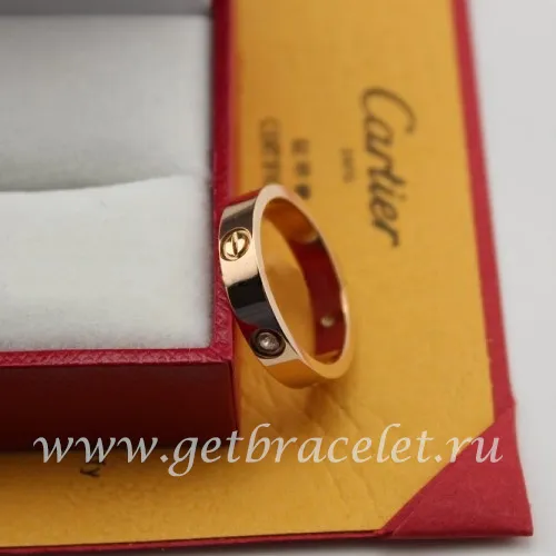 Cheap Cartier Love Pink Gold Ring With 3 Diamonds