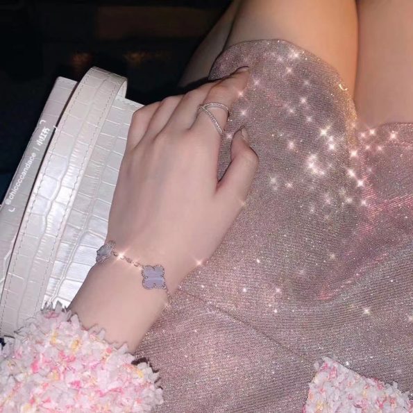 Van Cleef Bracelet Dupe, Purple Clover Bracelet