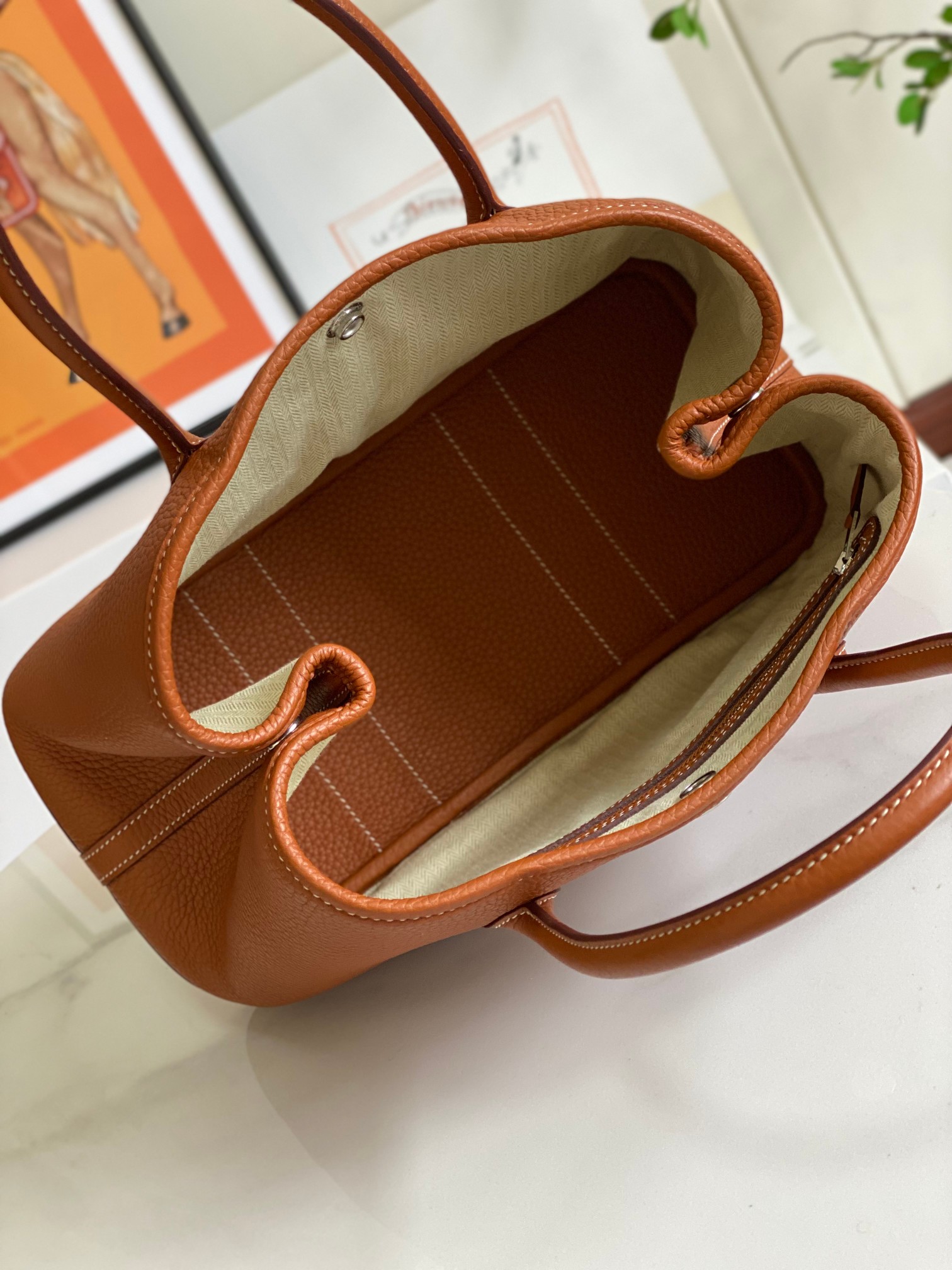 Hermes 10A Handbag Shoulder Bag Top Mirror Quality Version Garden30