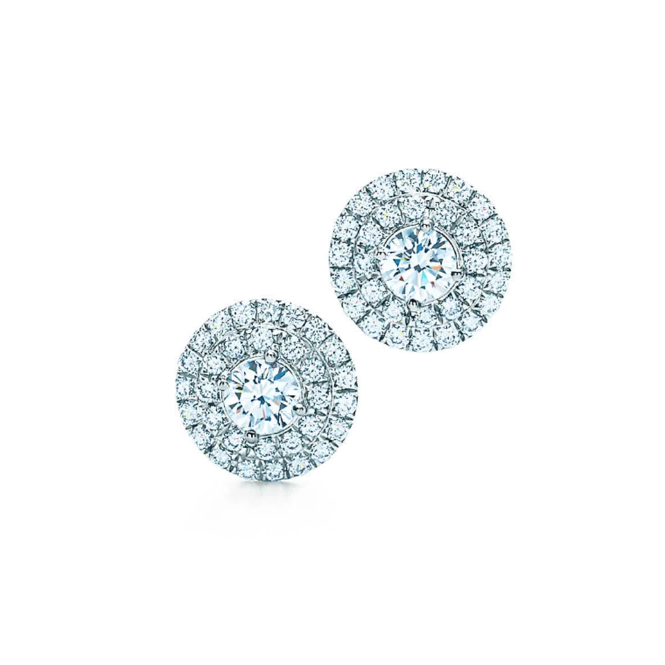 Tiffany Soleste Earrings Round Diamonds Wholesale Valentines Day Gift 28646453