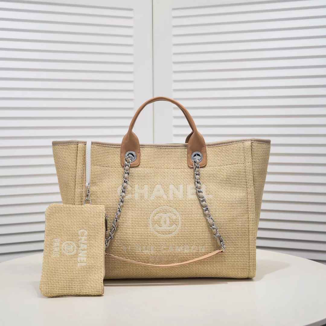 Chanel Tote Bag Canvas Totes Handbag (Replica)
