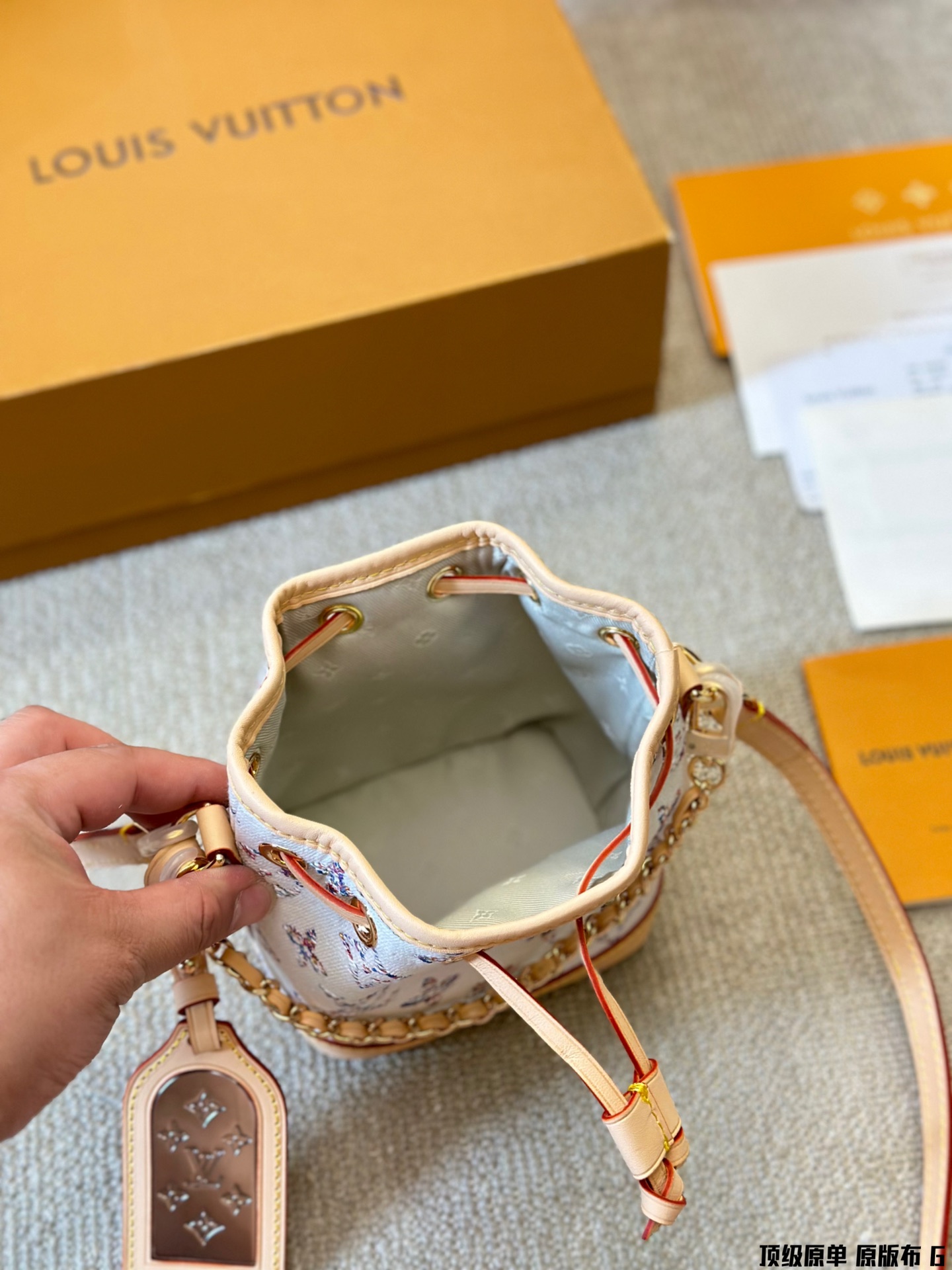 Louis Vuitton LV NeoNoe Mini Danim Bucket Handbag Shoulder Bag(Replica)