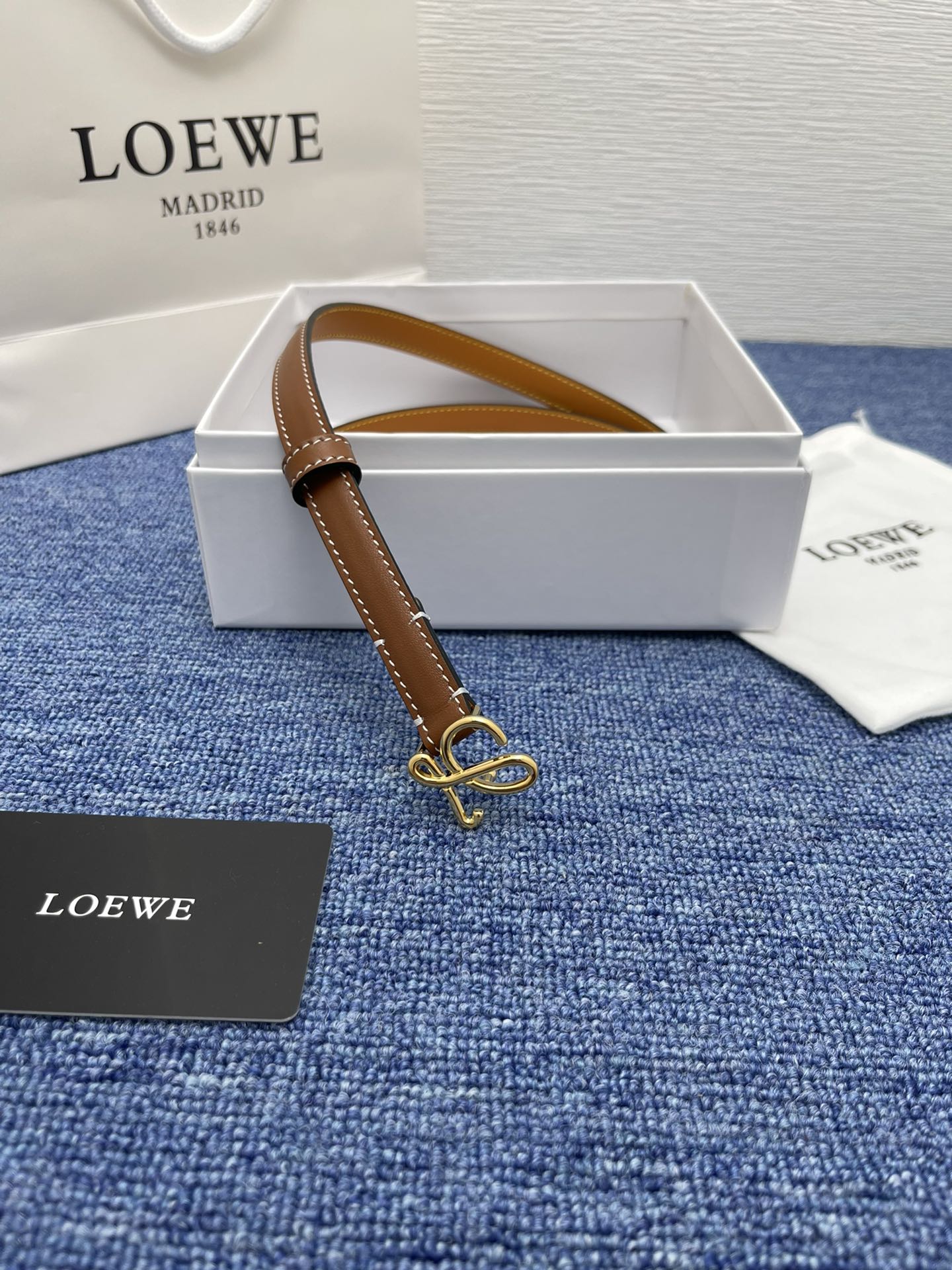 Loewe Leather Belts 1:1 Mirror Version