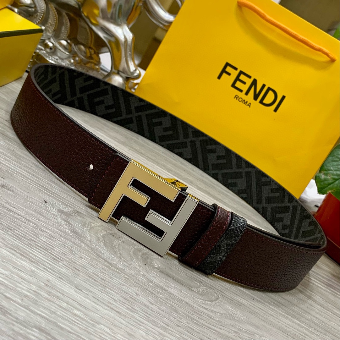 Fendi Leather Belts 1:1 Mirror Version