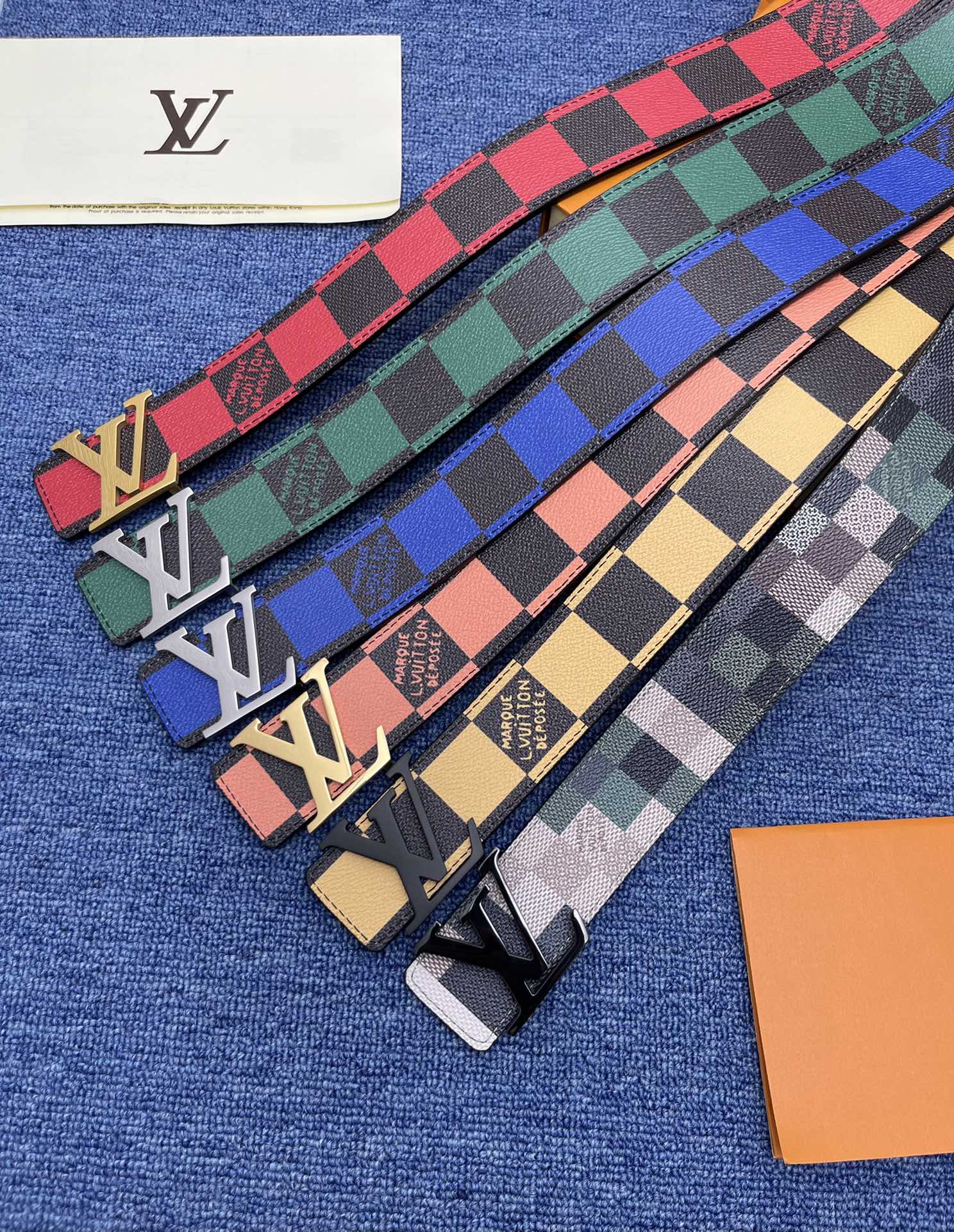 Louis Vuitton LV Leather Belts 1:1 Mirror Version