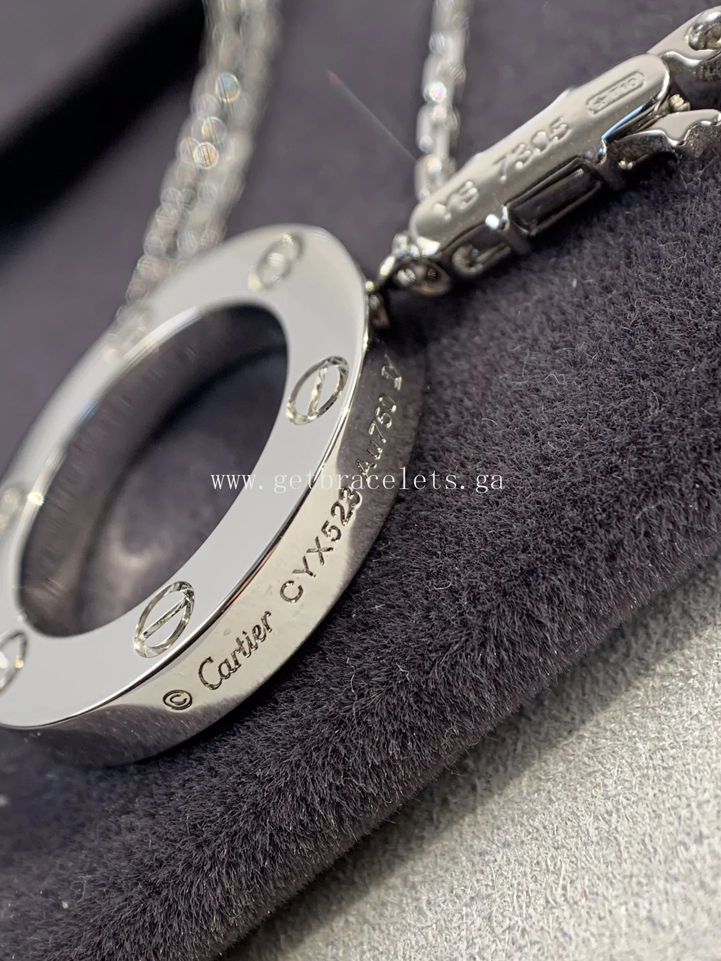 Cartier Love Necklace White Gold