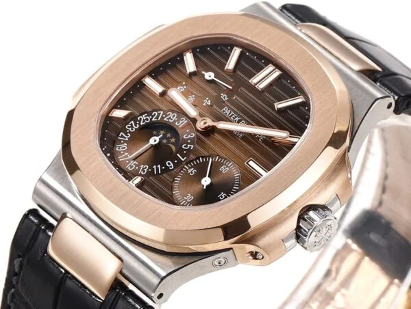 Nautilus 5712R-001 Moon phases. 40 mm,Rose gold & Stainless Steel