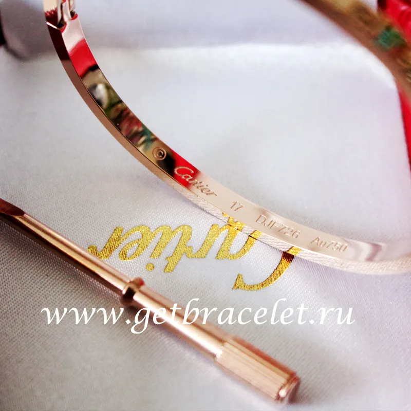 New Cartier Love Bracelet SM Pink Gold B6047317