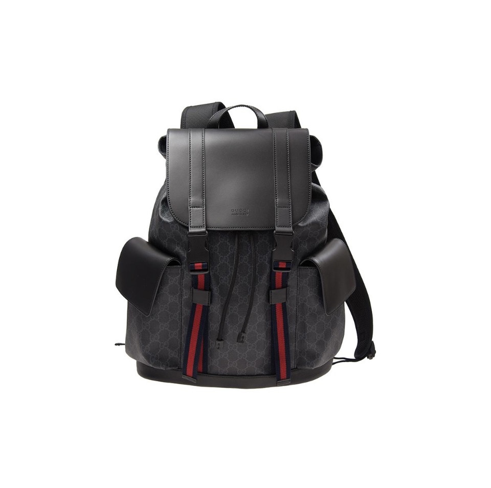 Gucci Striped Webbing Backpack Bag (Replica)