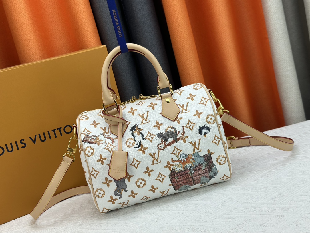 Louis Vuitton Speedy Bandoulière 25 Monogram Leather Shoulder Bag Handbag