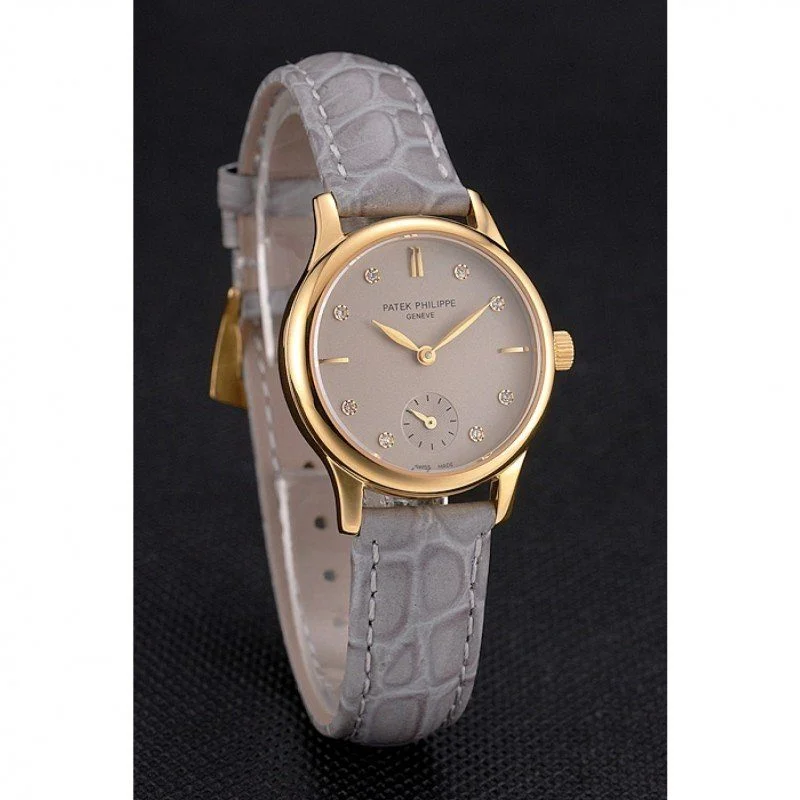 Calatrava Silver & Diamond Dial 28 mm, Yellow Gold Plated