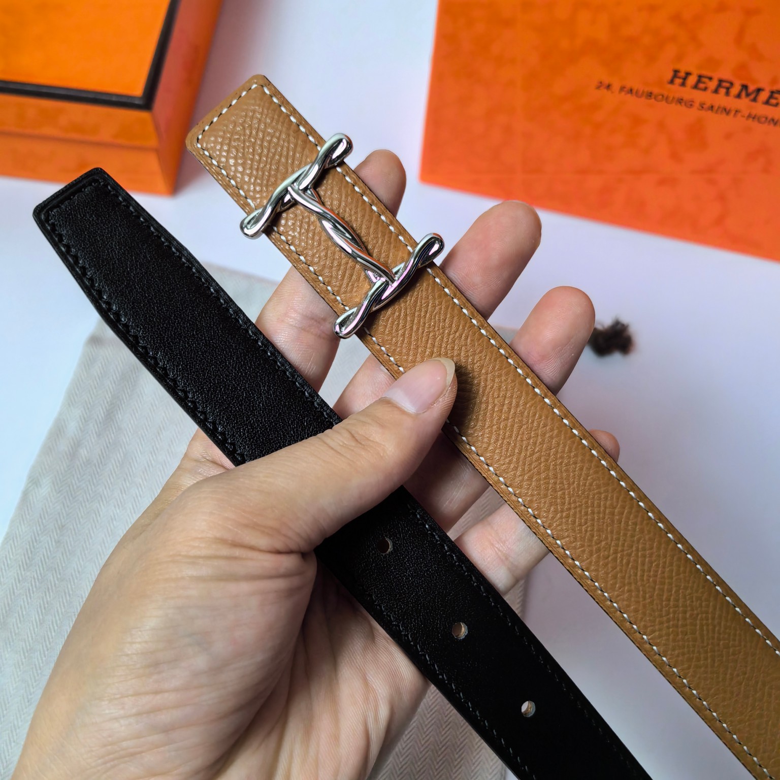 Hermes Leather Belts 1:1 Mirror Version