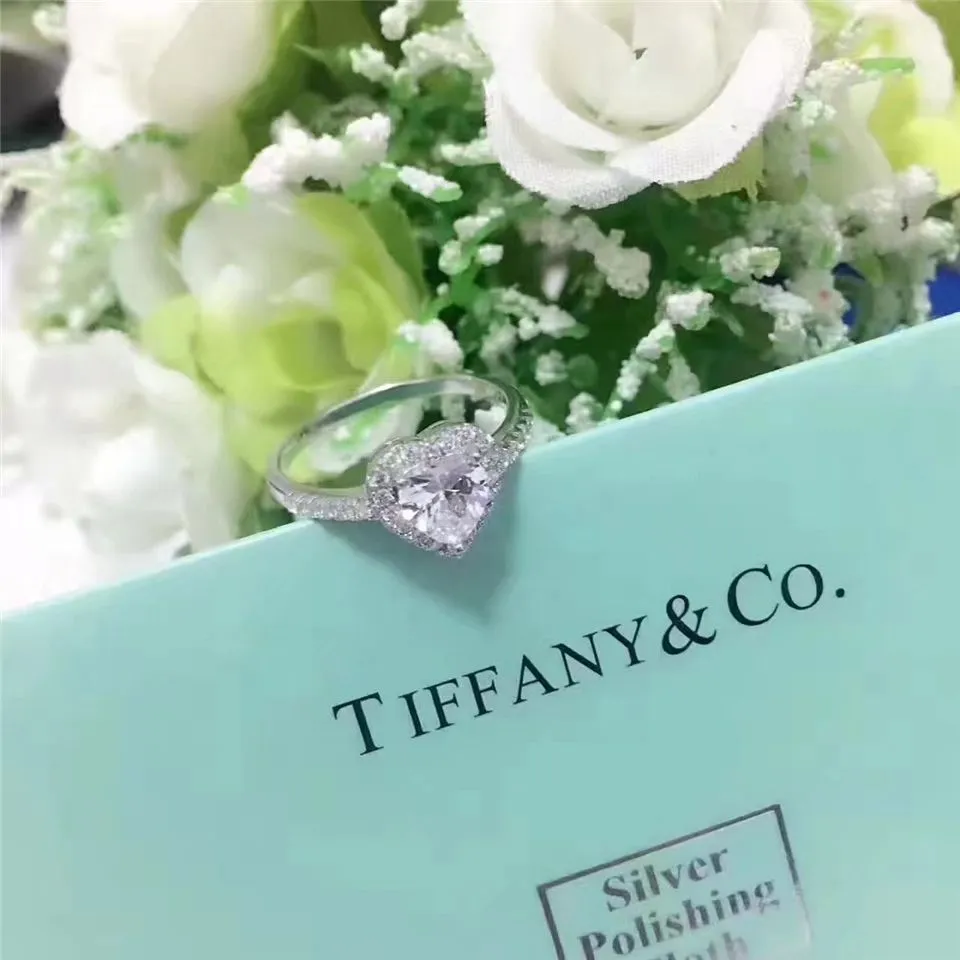 Tiffany Soleste Heart-shaped Ring Yellow/White Crystals Gorgeous Jewelry New York Fashion 28681178