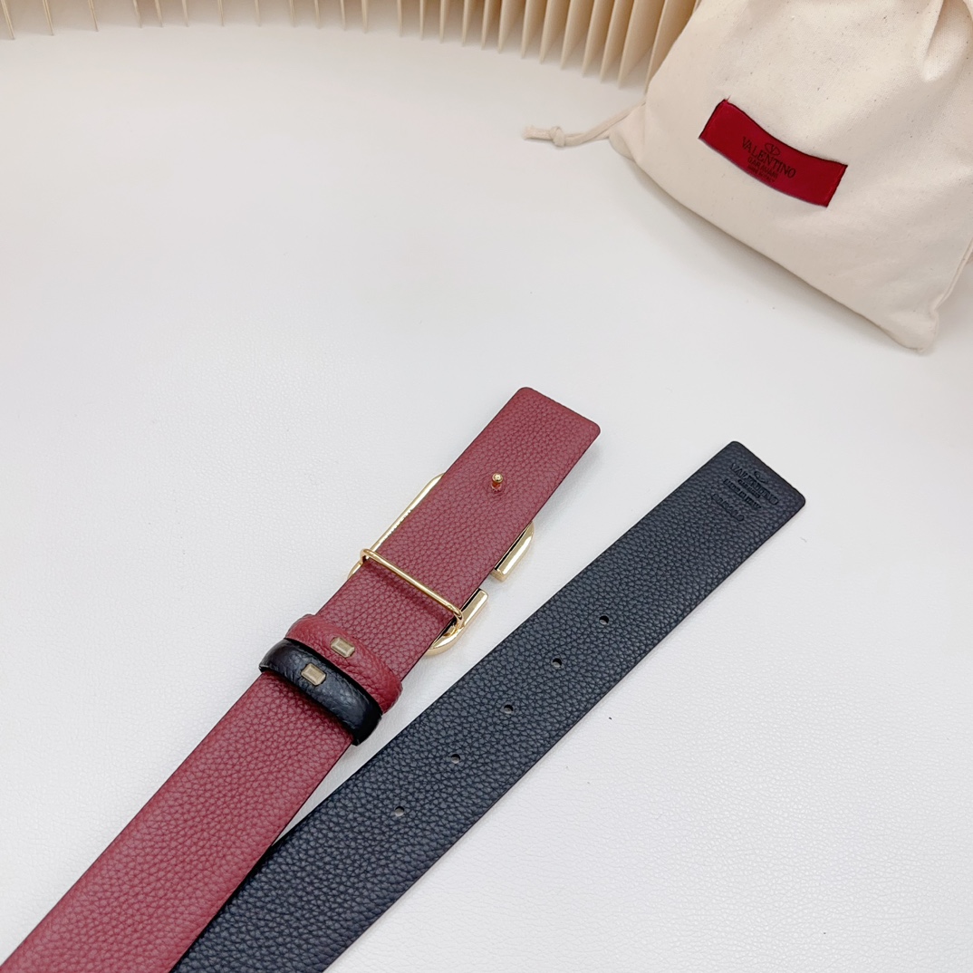 Valentino Leather Belts 1:1 Mirror Version